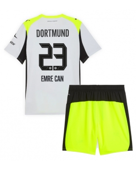 Billige Fotballdrakt Borussia Dortmund Emre Can #23 Replika Bortedraktsett Barn 2025-26 Kortermet (med bukser)